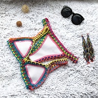 Femmes Patchwork Thermique Crochet Bikini Maillots De Bain Beach Wear Maillots De Bain Sexy Tankini Maillot De Bain