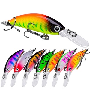 เหยื่อตก<span class=keywords><strong>ปลา</strong></span>เบสขนาด 4.5 นิ้ว แบบสมจริง น้ำหนัก 0.37 ออนซ์ 6 ชิ้น #   เหยื่อปลอมแบบลอยน้ำสำหรับตกปลาทะเลจากเรือ - เหมาะสำหรับปลาแซลมอนและปลาคาร์พ - Product Image 1