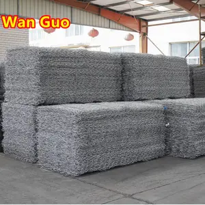 Easily Assembled Erosion Control Stone Rock Cages Wire Mesh Weave Gabion Canada