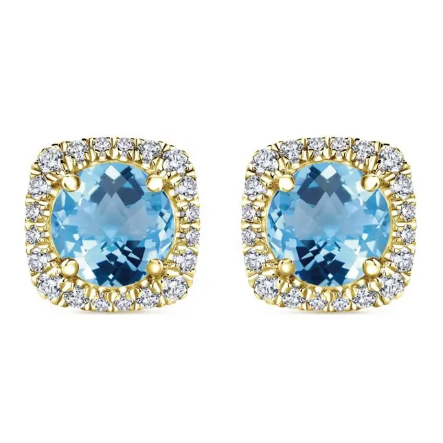 direct manufacturer custom made earrings natural london blue topaz gemstone silver earrings 925 sterling silver earring