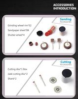 Kit d'accessoires pour outil rotatif Dremel 276 pièces pour percer, graver, sculpter, meuler, polir, couper