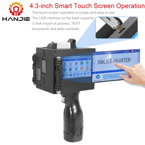 Hanjie Lager Font 5cm Pistola de impresora de chorro de mano <span class=keywords><strong>para</strong></span> Logo Texto Número de serie Fecha - Product Image 5