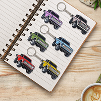 Llavero de aleación ecológico superventas transfronterizo con diseño de dibujos animados para vehículos todoterreno, modelo 006, en stock, armadura corporal