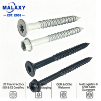 Vis à béton autoperceuse à tête fraisée galvanisée bleue de haute qualité Malaxy Factory en acier au carbone métrique
