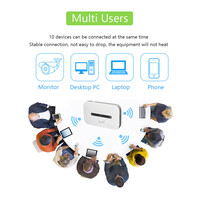 Routeur WiFi portable 4G LTE, point d'accès mobile, emplacement pour carte SIM déverrouillée, WiFi de poche, réseau haute vitesse pour l'Asie du Sud-Est, utilisation domestique