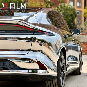 Hight bóng xe vinyl bọc <span class=keywords><strong>chrome</strong></span> bạc gương đầy đủ cơ thể độ sáng Satin <span class=keywords><strong>Chrome</strong></span> bạc xe bọc trang trí - Product Image 5