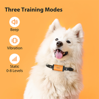 2022 Neues Modisches Nylon-PC-Hundetrainingshalsband mit Stoßdämpfung, Piepton, Vibration und Fernbedienung (300-1000 Fuß Reichweite), Umweltfreundlich