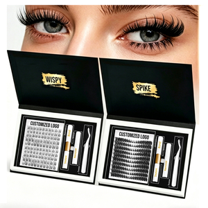 <span class=keywords><strong>Kit</strong></span> de <span class=keywords><strong>Cils</strong></span> en Grappes Effilés en Gros avec Logo Personnalisé, Courbure CD, Naturels et Volumineux, <span class=keywords><strong>Cils</strong></span> DIY, <span class=keywords><strong>Cils</strong></span> Manga - Product Image 1