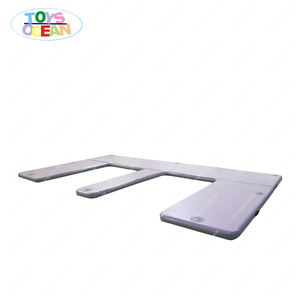 Île Flottant Radeau Gonflable Feuille <span class=keywords><strong>Jet</strong></span> <span class=keywords><strong>D</strong></span>'eau <span class=keywords><strong>Ski</strong></span> Dock Plate-forme avec Échelle Loisirs Terre Ride-on pour les Nageurs Âgés> 3 Ans - Product Image 4