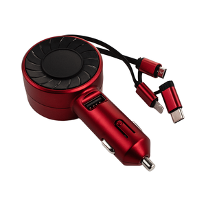 ที่ชาร์จแบบเร็วสามารถพับเก็บได้ USB 30W สำหรับชาร์จโทรศัพท์มือถือที่ชาร์จในรถอเนกประสงค์แบบ3-in-1 - Product Image 6