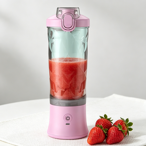 Licuadora Eléctrica Portátil de 600 ml, Fácil de Limpiar, para Jugos de Frutas y Purés de Bebé, Ideal para Exteriores - Product Image 2