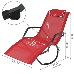 Simplement Assemblés Berçante Relaxante Chaise Pliante Zéro Gravité Chaise Pliable Chaise À <span class=keywords><strong>Bascule</strong></span> de <span class=keywords><strong>Jardin</strong></span> - Product Image 6