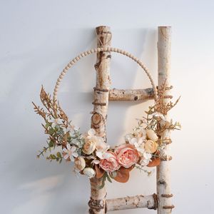 Mur de fleurs artificielles CallaFloral, pivoine suspendue pour décoration intérieure de mariage, en mousse plastique et tissu, à fixer au mur - Product Image 1