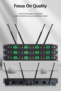 Chuyên Nghiệp 8-Kênh Uhf Hệ Thống Micro Không Dây Cầm Tay Micro Năng Động Với Cardioid Mô Hình Cực Làm Kim Loại Bền - Product Image 3