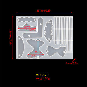 Accesorios <span class=keywords><strong>para</strong></span> horquilla clásica DM416, molde de silicona, resina epoxi, colgante de joyería, tocado, conjunto de molde <span class=keywords><strong>para</strong></span> niña - Product Image 4