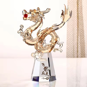 Honneur de Cristal 12 <span class=keywords><strong>Horoscope</strong></span> Chinois Zodiaque Fengshui Cadeau <span class=keywords><strong>Dragon</strong></span> pour la Décoration de Bureau - Product Image 6