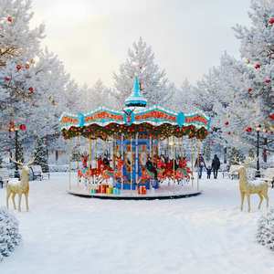 Manège à <span class=keywords><strong>thème</strong></span> animalier pour enfants, 24 places, attractions de <span class=keywords><strong>fête</strong></span> <span class=keywords><strong>foraine</strong></span>, manèges de carnaval - Product Image 1