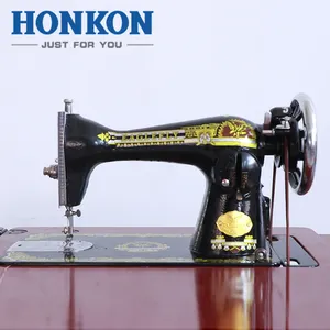 HK 2-1Sewing testa della macchina con la maniglia e la cassa di legno Adatto per le famiglie e fabbriche di abbigliamento in cotone per cucire, tessuto