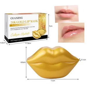 Kore sıcak satış özel etiket güzellik dudak tamir dolgunlaştırıcı maske aydınlatmak doğal nemlendirici nemlendirici dudak maskesi
