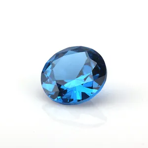 Safira azul da pedra preciosa 119-10mm, pedra azul do corindo da safira, resistente ao calor, safira azul, 0.8 #