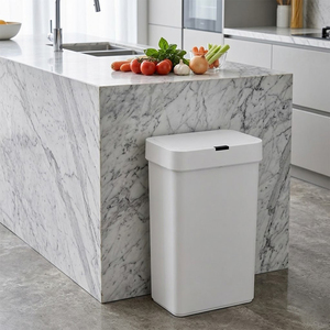 Poubelle intelligente certifiée UE en PP+ABS avec capteur automatique pour bureau et usage domestique, modèle sur pied - Product Image 1