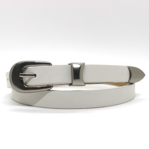 <span class=keywords><strong>Ceinture</strong></span> en <span class=keywords><strong>cuir</strong></span> pour <span class=keywords><strong>femme</strong></span>, fine, <span class=keywords><strong>boucle</strong></span> <span class=keywords><strong>argent</strong></span>ée, couleur unie, en <span class=keywords><strong>cuir</strong></span> PU - Product Image 5