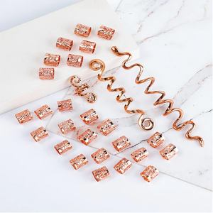 Fermaglio per <span class=keywords><strong>capelli</strong></span> intrecciato a spirale a forma di serpente, stile etnico retrò, con nodo vichingo celtico, effetto invecchiato, accessori per <span class=keywords><strong>capelli</strong></span> irlandesi in legno, metallo e <span class=keywords><strong>cotone</strong></span> - Product Image 4