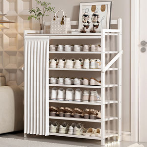 Organisateur de rangement, étagère à chaussures pour entrée, salon, chambre à coucher, étagères à chaussures uniques, design moderne, étagère à chaussures avec siège - Product Image 1