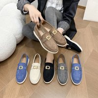 Chaussures plates pour femmes, nouvelle tendance printemps automne, mocassins en daim à plateforme, chaussures décontractées pour femmes, chaussures de marche antidérapantes, Chaussure Femme