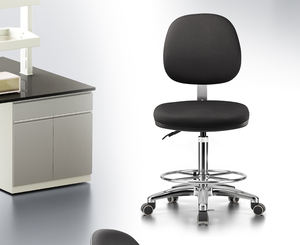 <span class=keywords><strong>Chaise</strong></span> <span class=keywords><strong>de</strong></span> laboratoire, d'hôpital ou d'école J66 moderne et confortable en tissu, pour salle <span class=keywords><strong>de</strong></span> classe, entrepôt sans poussière, atelier, avec fonction <span class=keywords><strong>de</strong></span> levage, rotation et bascule - Product Image 3