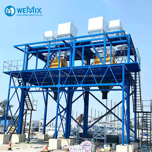 Nueva planta de procesamiento por lotes HZS 90 m3/h, máquina de construcción, línea de producción de hormigón premezclado, estación mezcladora de hormigón de 90 metros cúbicos - Product Image 1