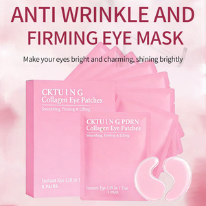 Patchs pour les yeux au collagène Cktuing, 8 paires, lissage, raffermissement, lifting instantané des yeux - Product Image 4