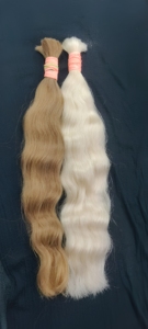 ผมแท้สีบลอนด์แบบเรมี่  แบบตรง  ต่อผมแบบเส้น  ถักสองชั้น  สำหรับร้านเสริมสวย - Product Image 4