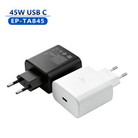 Chargeur rapide 45W PD 3.0 Type-C 2.0 avec boîtier PC ignifuge OTP, portable pour ordinateur portable, écouteurs, téléphone portable, tablette