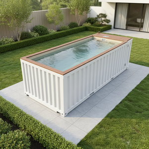 <span class=keywords><strong>Piscine</strong></span> Conteneur Modulaire Préfabriquée Amovible <span class=keywords><strong>Hors</strong></span> <span class=keywords><strong>Sol</strong></span> 20ft 40ft Installation Rapide pour Jardin Hôtel Glamping - Product Image 2