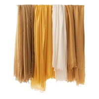 Écharpe en soie rétro en lin de coton transfrontalier pour femmes Design Simple couleur unie printemps automne crème solaire châle chaud japonais coréen