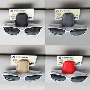 Nouvel accessoire multifonctionnel transfrontalier pour pare-soleil de voiture : pince à lunettes de soleil et rangement - Product Image 5