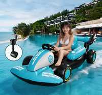 Chaise longue gonflable électrique pour piscine avec moteur à hélice intégré, radeau flottant motorisé rechargeable en PVC pour adultes, été
