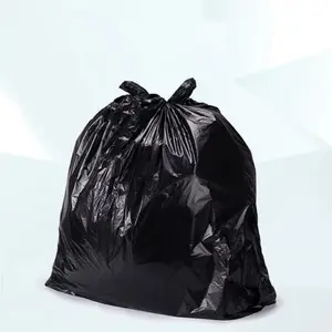 फैक्टरी थोक मोटा कचरा बैग घरेलू रसोई लिविंग रूम फ्लैट माउथ कचरा बैग डिस्पोजेबल मजबूत टिकाऊ पीई प्लास्टिक बैग