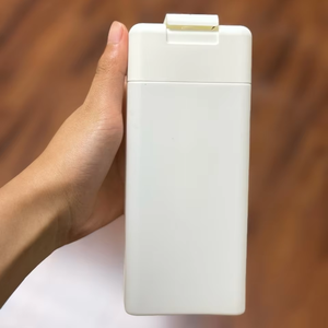 Embalaje de plástico ecológico de tacto suave, tapa abatible, champú, botella rectangular plana para cuidado del cuerpo, venta al por mayor - Product Image 4