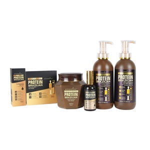Natural Herbal Collagen Brazilian Hair Anti Hair Loss Conditioner Hair <b>Shampoo</b> Oil Set - Product Image 6