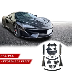 Kit de carrocería de estilo Novi de fibra de carbono para Mclaren 540C <span class=keywords><strong>570S</strong></span> 570GT, capó de motor de labio delantero, falda lateral, difusor trasero, piezas de coche - Product Image 1