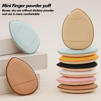 Coussin d'air Mini Finger Powder Puff Cosmetic Puff OEM Make up Sponge Powder Puff For Foundation Concealer