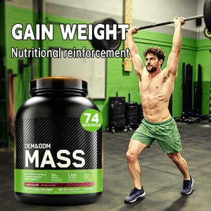 Poudre Protéinée <span class=keywords><strong>MASS</strong></span> Sportive Personnalisée OEM pour Prise de Masse Musculaire au <span class=keywords><strong>Chocolat</strong></span> – Formule Protéinée Saveur <span class=keywords><strong>Chocolat</strong></span> - Product Image 2