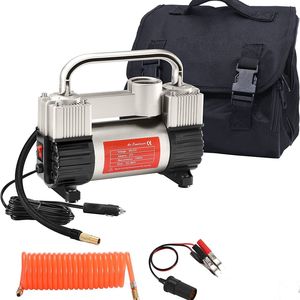 WZAUTO Bomba de Aire Portátil de Doble Cilindro 12V para Neumáticos de Alta Resistencia con Monitor 150PSI VTSG78 - Product Image 1