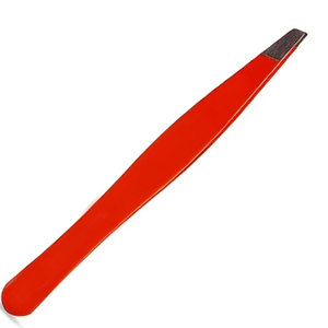 Private Label Eyebrow Tweezers Stainless Steel Eyebrow Tweezers Slant Tip With Anti Slip Grip Professional Customized Logo OEM - Product Image 2