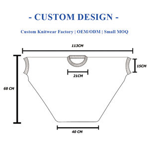 مخصص تريكو OEM ODM جودة عالية العرقية محبوك المعطف شرابات زائد الحجم سترة الشتاء شال للنساء - Product Image 2
