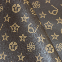 Cuir PVC gaufré de luxe, tissu en cuir imprimé de créateur, cuir synthétique personnalisé pour sacs et valises