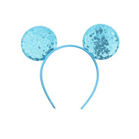 Vente en gros de bandeau à oreilles de souris à sequins à la mode bandeau à cheveux aux couleurs chaudes pour filles accessoires de coiffure DIY pour femmes de voyage pour enfants