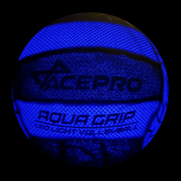 Ballon de volley-ball en caoutchouc personnalisé avec logo lumineux LED qui brille dans le noir pour le jeu